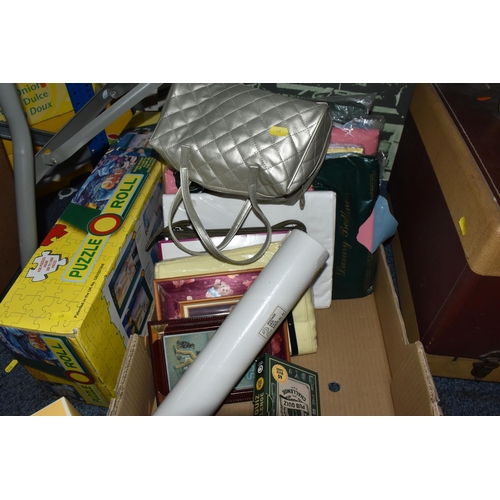 929 - THREE BOXES AND LOOSE MISCELLANEOUS ITEMS to include a box of approximately fifty easy listening and... 