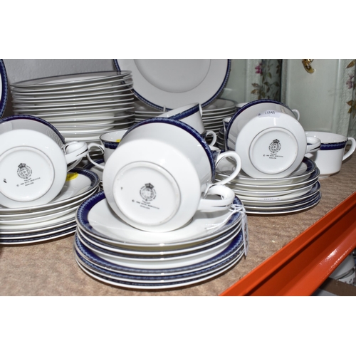 934 - SEVENTY-SIX PIECES OF ROYAL WORCESTER 'AVALON' DINNER AND TEA WARES comprising eleven dinner plates ... 