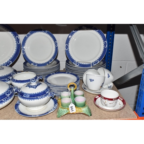 944 - WHIELDON WARE 'DALMENY' PATTERN DINNER WARES ETC, comprising twelve dinner plates and starter plates... 