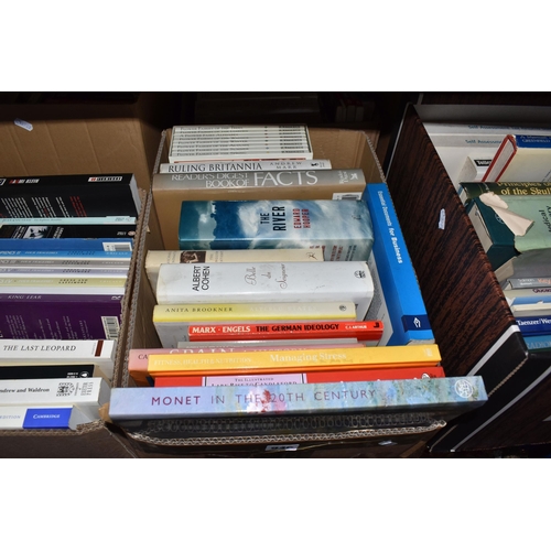 946 - SIX BOXES OF ASSORTED BOOKS, to include ACCA accounting study books, boxed 'Flower Fairies Library' ... 