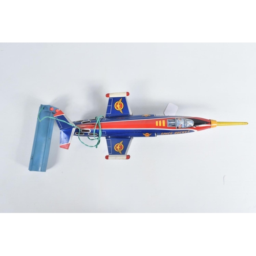 1 - A BOXED T.P.S. JAPAN BATTERY OPERATED TINPLATE SUPER FLYING POLICE HELICOPTER, No.9094, not tested, ... 