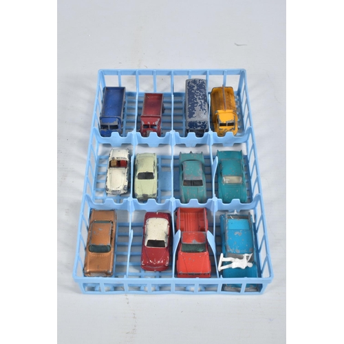 17 - A LESNEY MATCHBOX COLLECTORS CARRY CASE, containing 48 No. unboxed playworn mainly Matchbox regular ... 