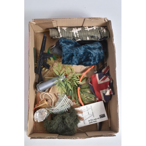 22 - A QUANTITY OF UNBOXED AND ASSORTED PALITOY ACTION MAN CLOTHING AND ACCESSORIES, clothing includes Ro... 