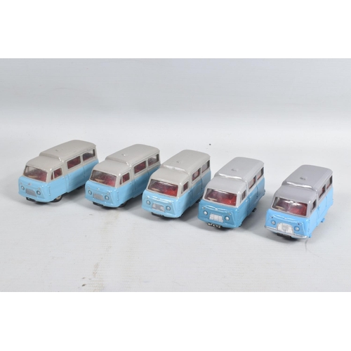 34 - A COLLECTION OF UNBOXED DINKY TOYS STANDARD ATLAS KENEBRAKE MINIBUS, No.295, majority have been repa... 