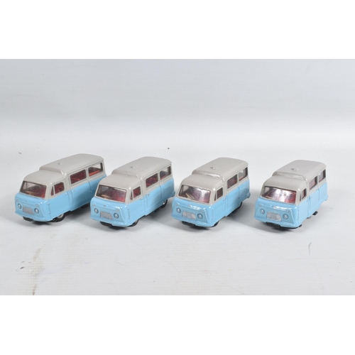 34 - A COLLECTION OF UNBOXED DINKY TOYS STANDARD ATLAS KENEBRAKE MINIBUS, No.295, majority have been repa... 