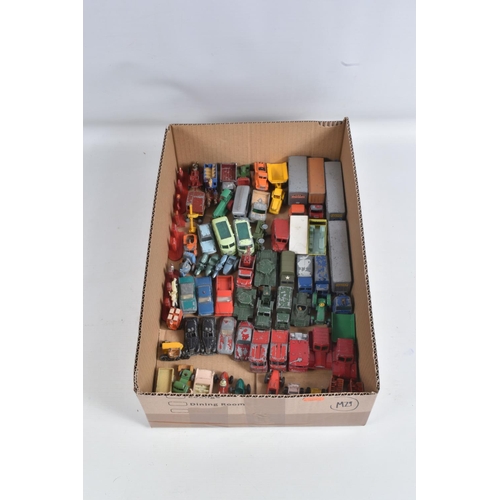 35 - A QUANTITY OF UNBOXED AND ASSORTED MAINLY MATCHBOX DIECAST VEHICLES, mainly 1-75 series regular whee... 