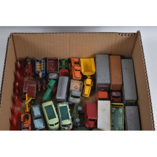 35 - A QUANTITY OF UNBOXED AND ASSORTED MAINLY MATCHBOX DIECAST VEHICLES, mainly 1-75 series regular whee... 