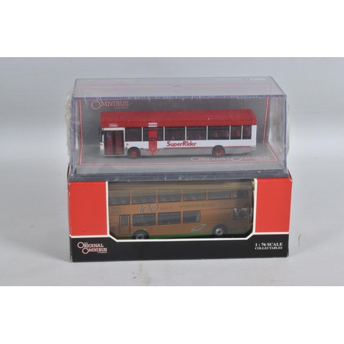 41 - EIGHT BOXED CORGI 'THE ORIGINAL OMNIBUS CO.' 1:76 DIECAST MODEL BUSES, to include four factory seale... 