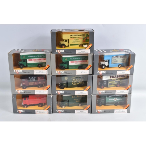 54 - EIGHTEEN BOXED CORGI CLASSICS DIECAST TRANSPORT MODELS, to include ten Bedford O Series, model no.s ... 