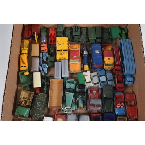 9 - A QUANTITY OF UNBOXED AND ASSORTED PLAYWORN DIECAST VEHICLES, to include Spot-On Morris 1100, No.262... 