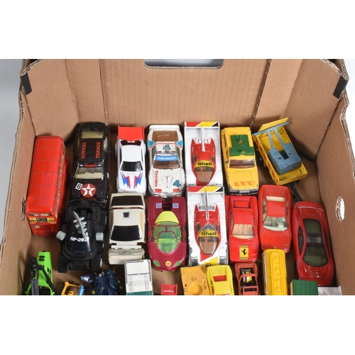 73 - A QUANTITY OF UNBOXED AND ASSORTED PLAYWORN DIECAST VEHICLES, mainly modern issues, to include Darda... 