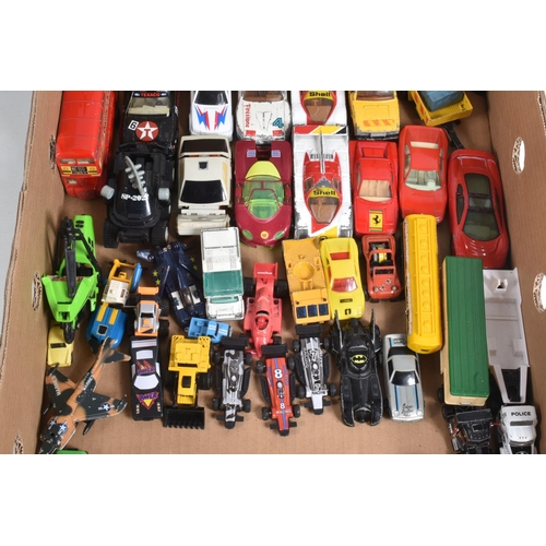 73 - A QUANTITY OF UNBOXED AND ASSORTED PLAYWORN DIECAST VEHICLES, mainly modern issues, to include Darda... 