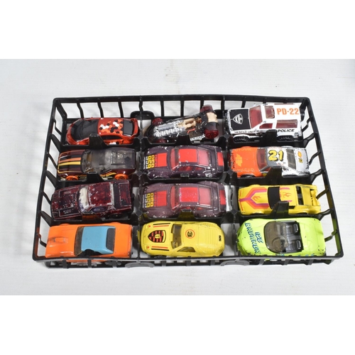 73 - A QUANTITY OF UNBOXED AND ASSORTED PLAYWORN DIECAST VEHICLES, mainly modern issues, to include Darda... 