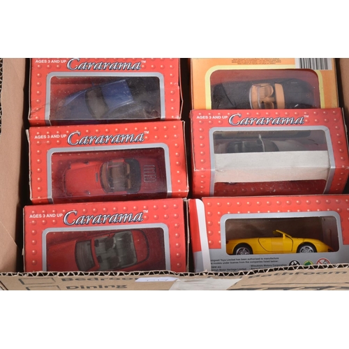 79 - A COLLECTION OF ASSORTED DIECAST MODEL SPORT CARS, to include Bburago Cararama, New Ray, Revell, Ant... 