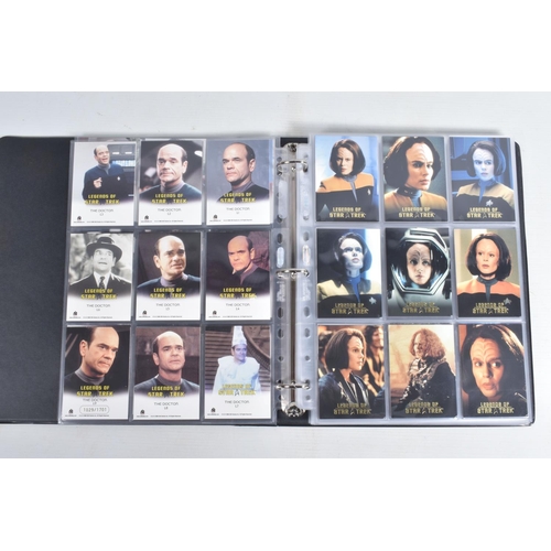 88 - A NICE COLLECTION OF  'LEGENDS OF STAR TREK' RITTENHOUSE PARAMOUNT TRADING CARDS IN TWO PRESENTATION... 