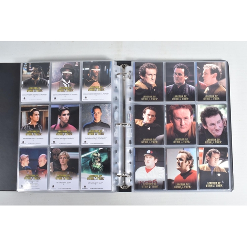 91 - A NICE COLLECTION OF 'LEGENDS OF STAR TREK' RITTENHOUSE PARAMOUNT TRADING CARDS IN TWO PRESENTATION ... 