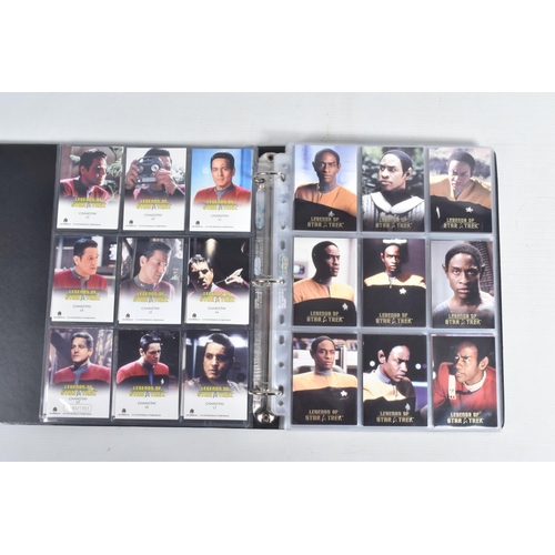 91 - A NICE COLLECTION OF 'LEGENDS OF STAR TREK' RITTENHOUSE PARAMOUNT TRADING CARDS IN TWO PRESENTATION ... 