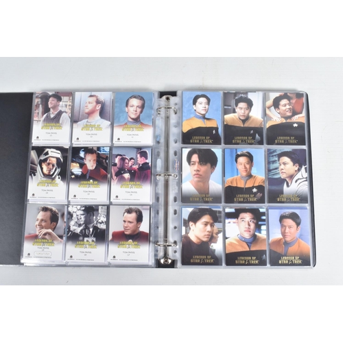 91 - A NICE COLLECTION OF 'LEGENDS OF STAR TREK' RITTENHOUSE PARAMOUNT TRADING CARDS IN TWO PRESENTATION ... 