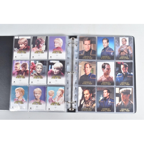 91 - A NICE COLLECTION OF 'LEGENDS OF STAR TREK' RITTENHOUSE PARAMOUNT TRADING CARDS IN TWO PRESENTATION ... 