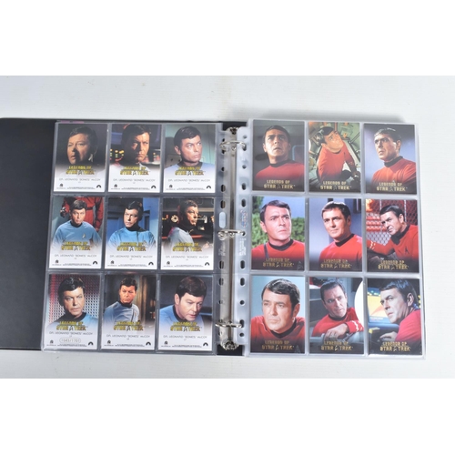 91 - A NICE COLLECTION OF 'LEGENDS OF STAR TREK' RITTENHOUSE PARAMOUNT TRADING CARDS IN TWO PRESENTATION ... 