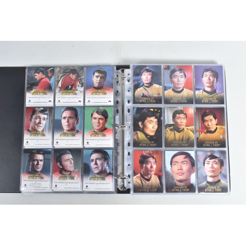 91 - A NICE COLLECTION OF 'LEGENDS OF STAR TREK' RITTENHOUSE PARAMOUNT TRADING CARDS IN TWO PRESENTATION ... 