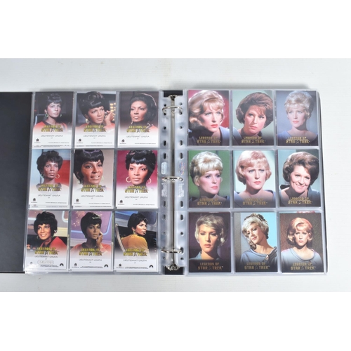 91 - A NICE COLLECTION OF 'LEGENDS OF STAR TREK' RITTENHOUSE PARAMOUNT TRADING CARDS IN TWO PRESENTATION ... 