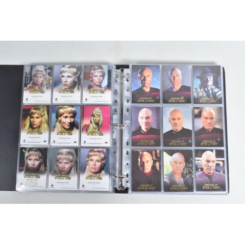 91 - A NICE COLLECTION OF 'LEGENDS OF STAR TREK' RITTENHOUSE PARAMOUNT TRADING CARDS IN TWO PRESENTATION ... 