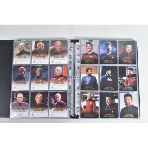 91 - A NICE COLLECTION OF 'LEGENDS OF STAR TREK' RITTENHOUSE PARAMOUNT TRADING CARDS IN TWO PRESENTATION ... 