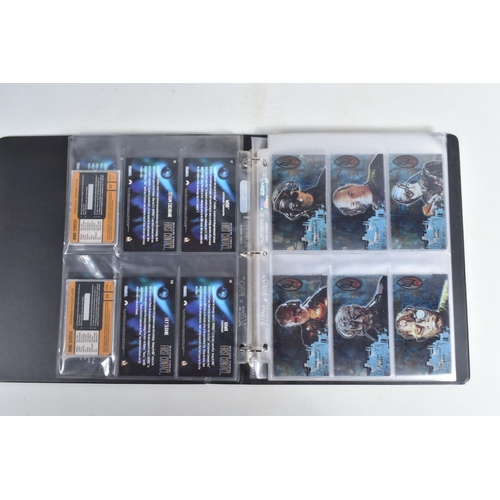 92 - A COLLECTION OF STAR TREK FIRST CONTACT TRADING CARDS, to include a nicely presented binder with car... 