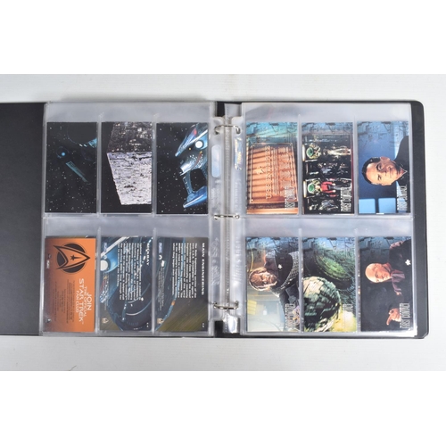 92 - A COLLECTION OF STAR TREK FIRST CONTACT TRADING CARDS, to include a nicely presented binder with car... 