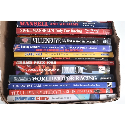 97 - A COLLECTION OF HARDBACK BOOKS RELATING TO FORMULA 1 MOTOR RACING, mainly from the 1980's onwards, a... 