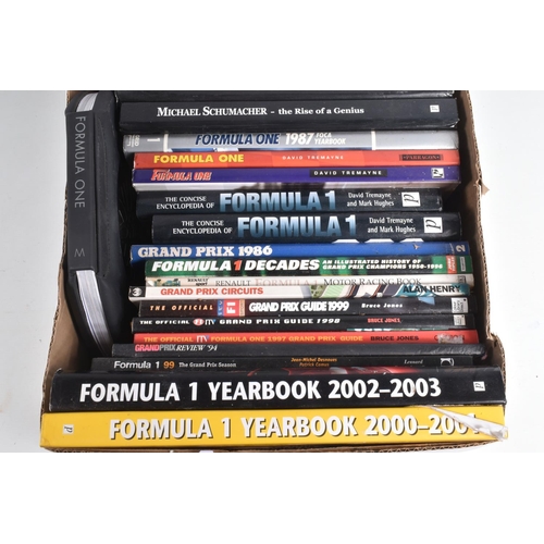 97 - A COLLECTION OF HARDBACK BOOKS RELATING TO FORMULA 1 MOTOR RACING, mainly from the 1980's onwards, a... 