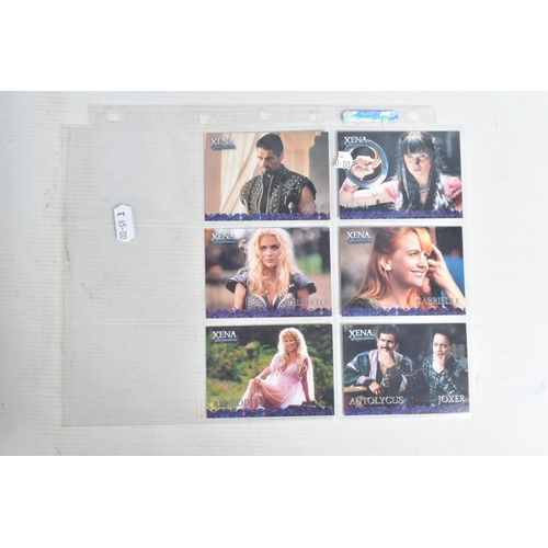 101 - A LARGE COLLECTION RITTENHOUSE XENA WARRIOR PRINCESS BEAUTY & BRAWN TRADING CARDS, includes 1- 68, m... 