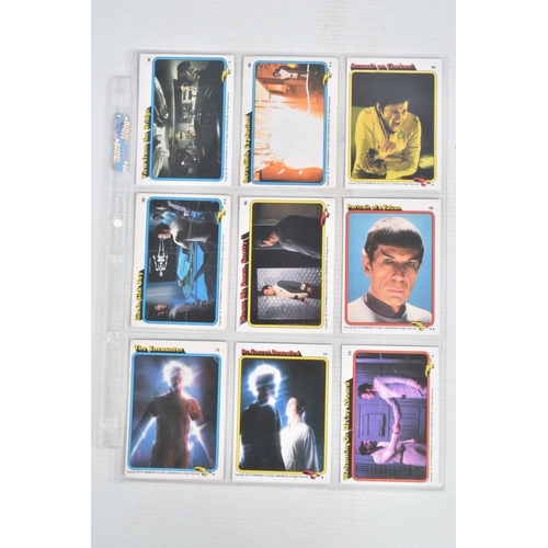 102 - A SET OF 1979 TOPPS PARAMOUNT 1-88 STAR TREK TRADING CARDS, all housed in plastic folder sleeves, ru... 