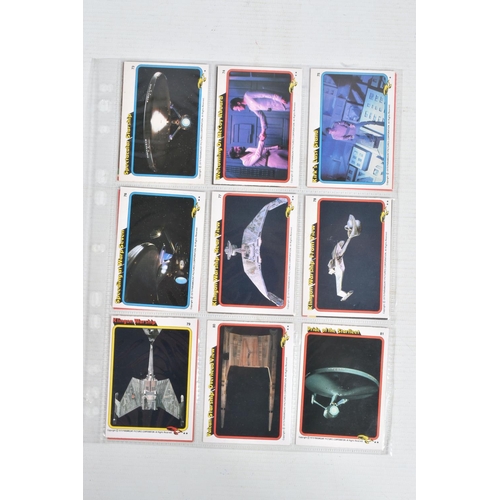 102 - A SET OF 1979 TOPPS PARAMOUNT 1-88 STAR TREK TRADING CARDS, all housed in plastic folder sleeves, ru... 