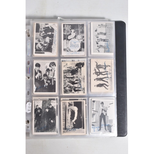 109 - TWO BINDERS OF TRADING CARDS, COLLECTORS CARDS,  AND POSTCARDS, the first binder is a collection of ... 