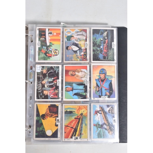 109 - TWO BINDERS OF TRADING CARDS, COLLECTORS CARDS,  AND POSTCARDS, the first binder is a collection of ... 