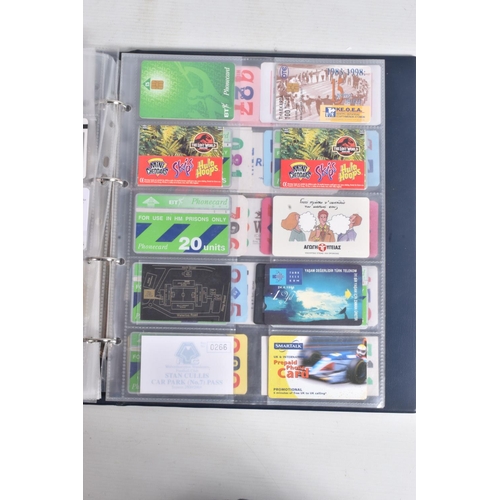 109 - TWO BINDERS OF TRADING CARDS, COLLECTORS CARDS,  AND POSTCARDS, the first binder is a collection of ... 