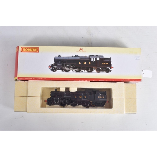 166 - THREE BOXED HORNBY OO GAUGE L.M.S. LOCOMOTIVES, Stanier class 4P Tank No.2546 (R2635X), note on box ... 