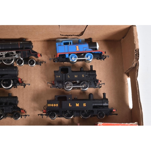 167 - A QUANTITY OF UNBOXED AND ASSORTED OO GAUGE LOCOMOTIVES, mainly of L.M.S. origin, to include Hornby ... 