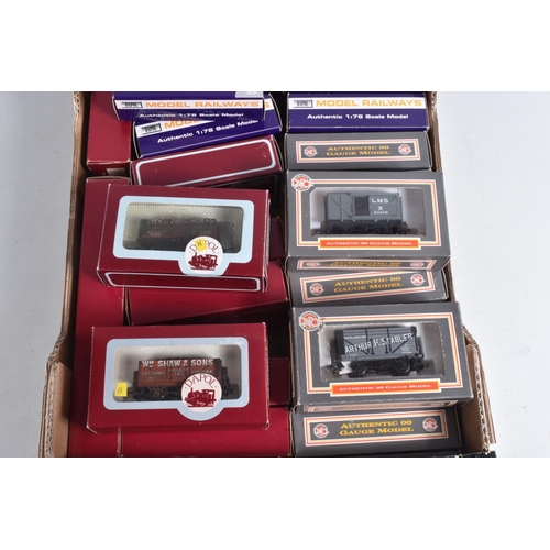 169 - A QUANTITY OF BOXED DAPOL OO GAUGE FREIGHT ROLLING STOCK, majority are wagons of L.M.S. or G.W.R. or... 