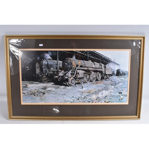 186 - A COLLECTION OF RAILWAY RELATED PRINTS AND PHOTOGRAPHS, majority are framed and glazed, to include t... 