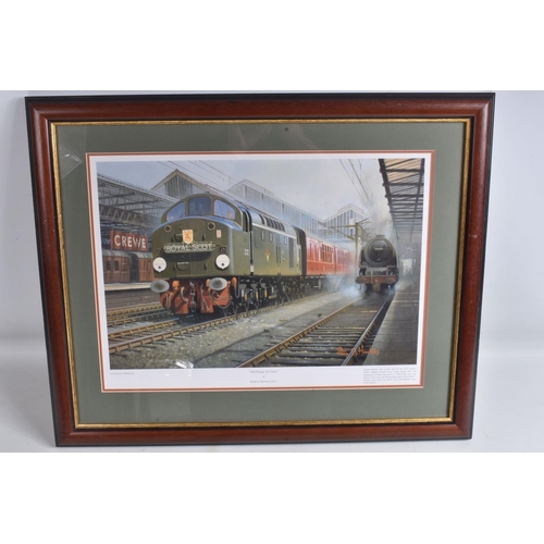 186 - A COLLECTION OF RAILWAY RELATED PRINTS AND PHOTOGRAPHS, majority are framed and glazed, to include t... 