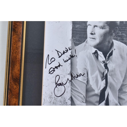 200 - SIGNED AND FRAMED PHOTOGRAPHS OF 007 JAMES BOND, to include a George Lazenby as secret agent James B... 