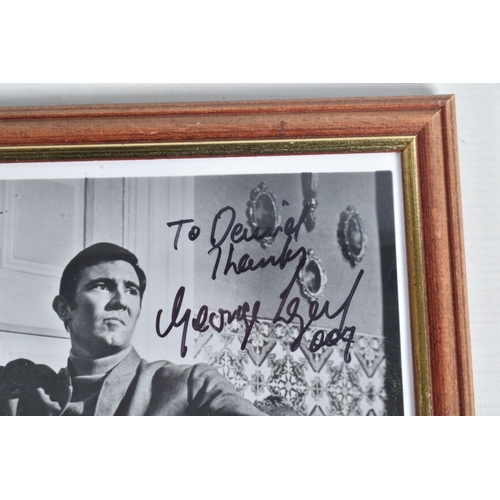 200 - SIGNED AND FRAMED PHOTOGRAPHS OF 007 JAMES BOND, to include a George Lazenby as secret agent James B... 