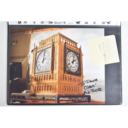 201 - A PHOTO ALBUM OF SIGNED PHOTOGRAPHS, to include miscellaneous British, American, etc actors, include... 