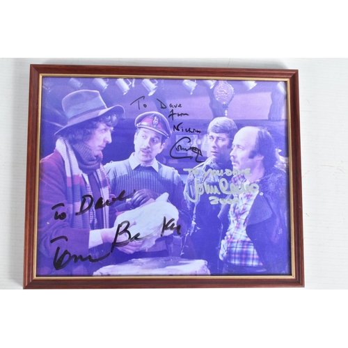 202 - A COLLECTION OF SIGNED PHOTOGRAPHS FROM THE TV SERIES DR WHO,  to include 3 framed signed photograph... 