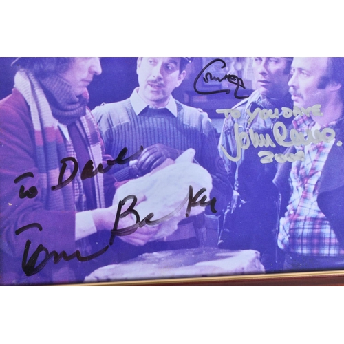 202 - A COLLECTION OF SIGNED PHOTOGRAPHS FROM THE TV SERIES DR WHO,  to include 3 framed signed photograph... 