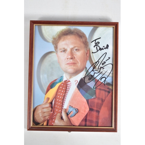 202 - A COLLECTION OF SIGNED PHOTOGRAPHS FROM THE TV SERIES DR WHO,  to include 3 framed signed photograph... 