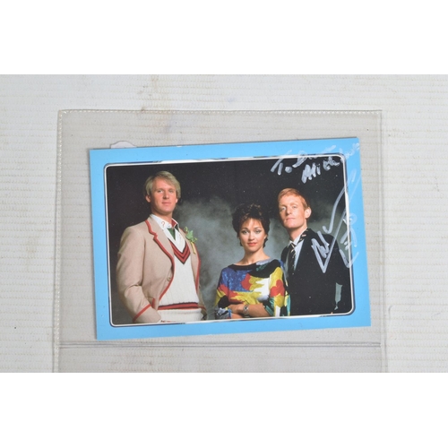 202 - A COLLECTION OF SIGNED PHOTOGRAPHS FROM THE TV SERIES DR WHO,  to include 3 framed signed photograph... 